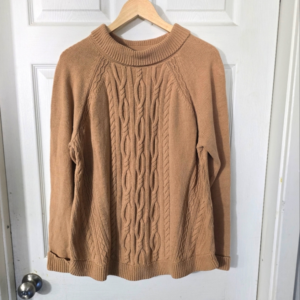 Women's Talbots Cable Sweater Sz XL